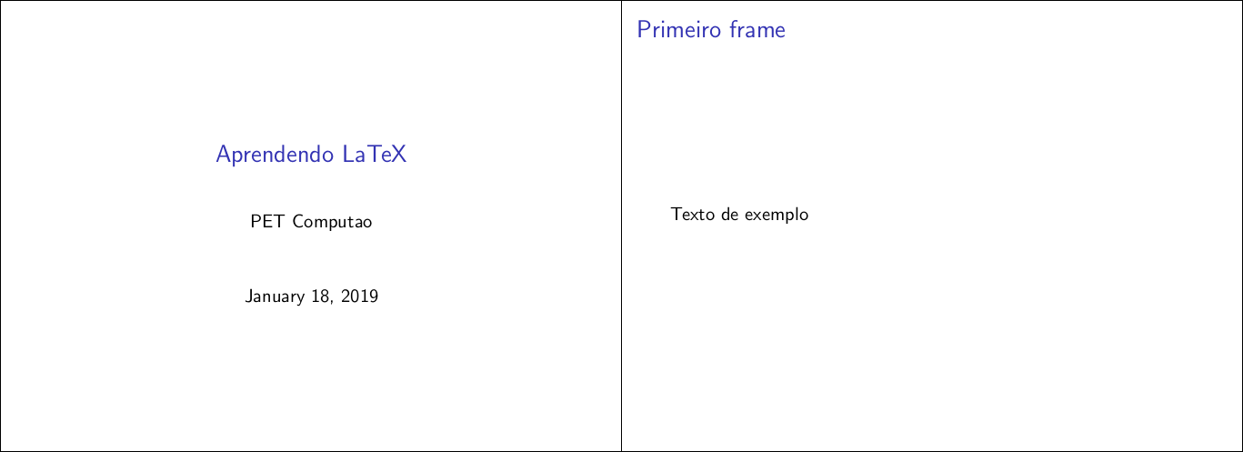 Exemplo 2 compilado com Beamer